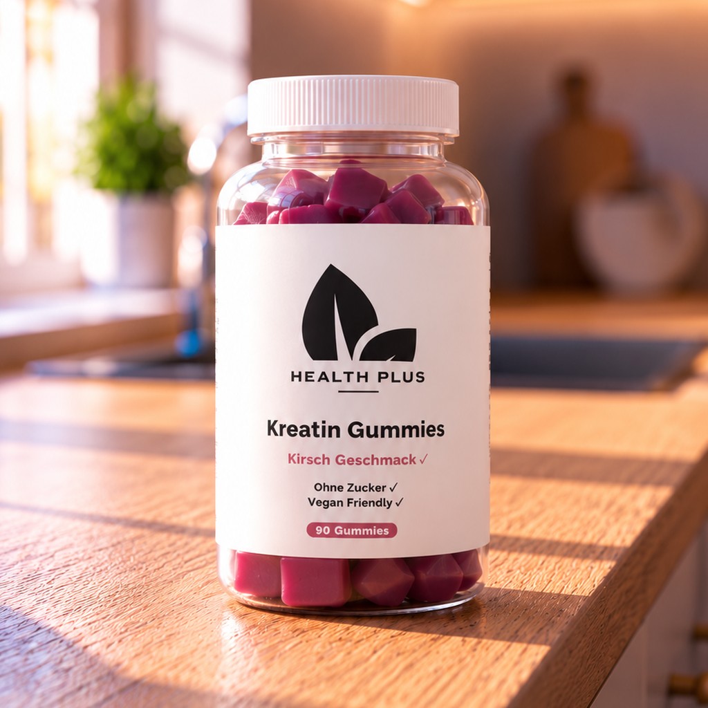 Health Plus Kreatin Gummis – Dose frontal