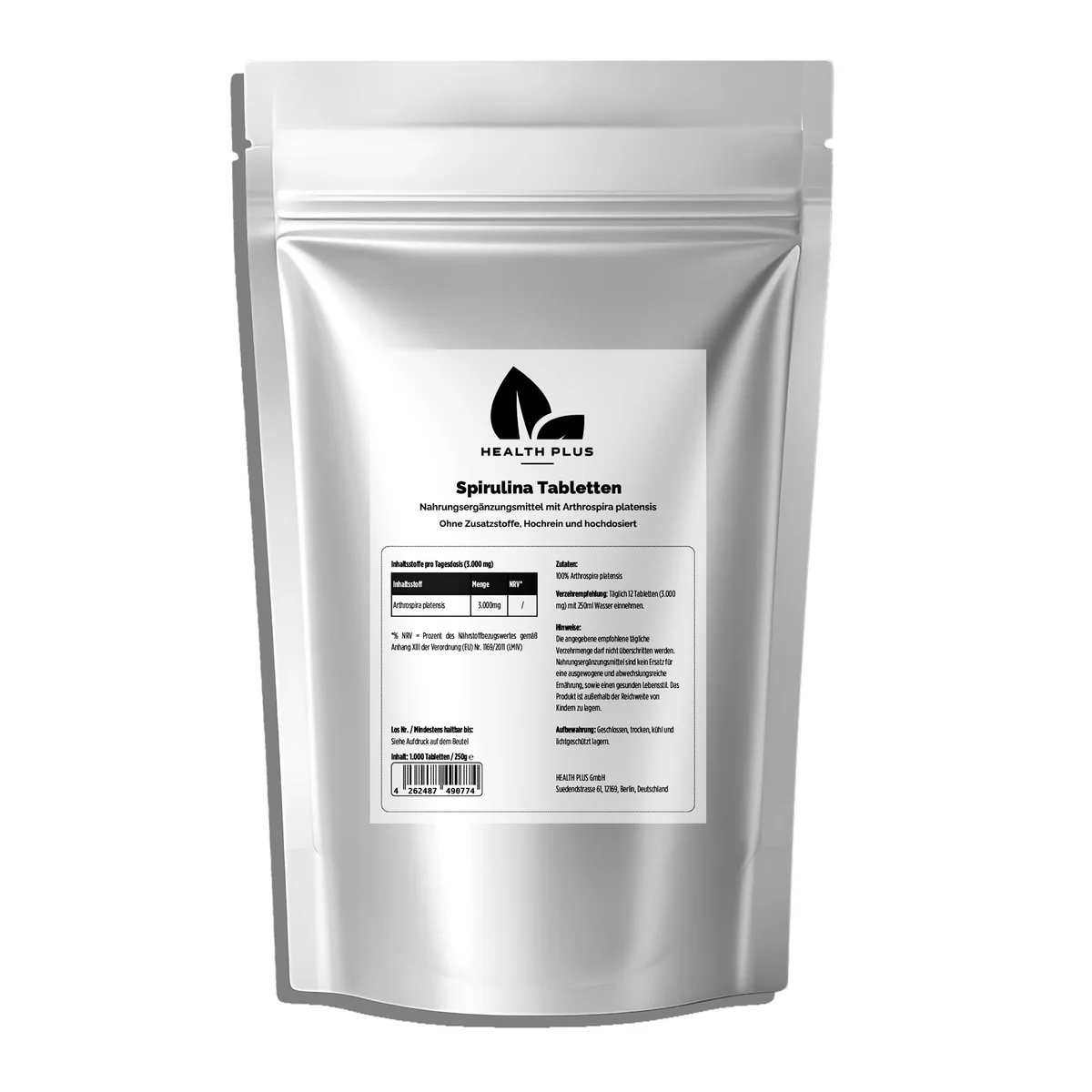 Spirulina - 1.000 Tabletten