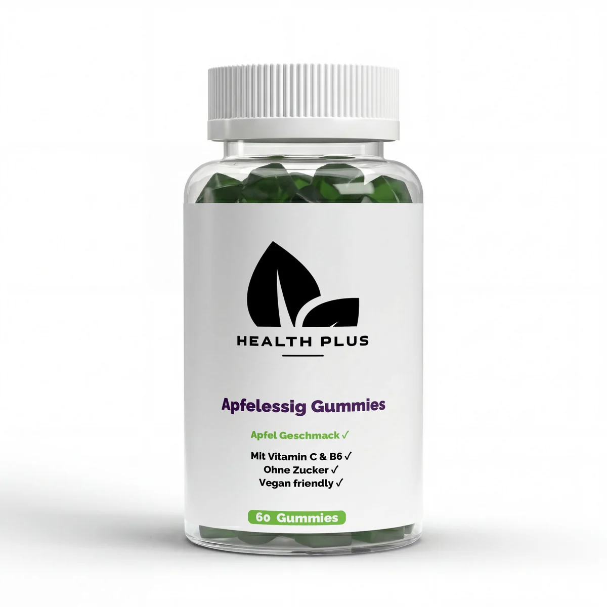 Apfelessig + C + B6 + Chrom Gummies - 60 Stk